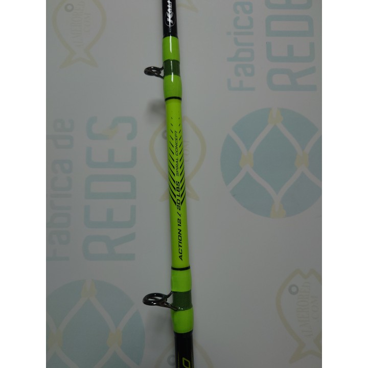 Caña MAHI – Potencia progresiva y anillas en espiral para peces XXL