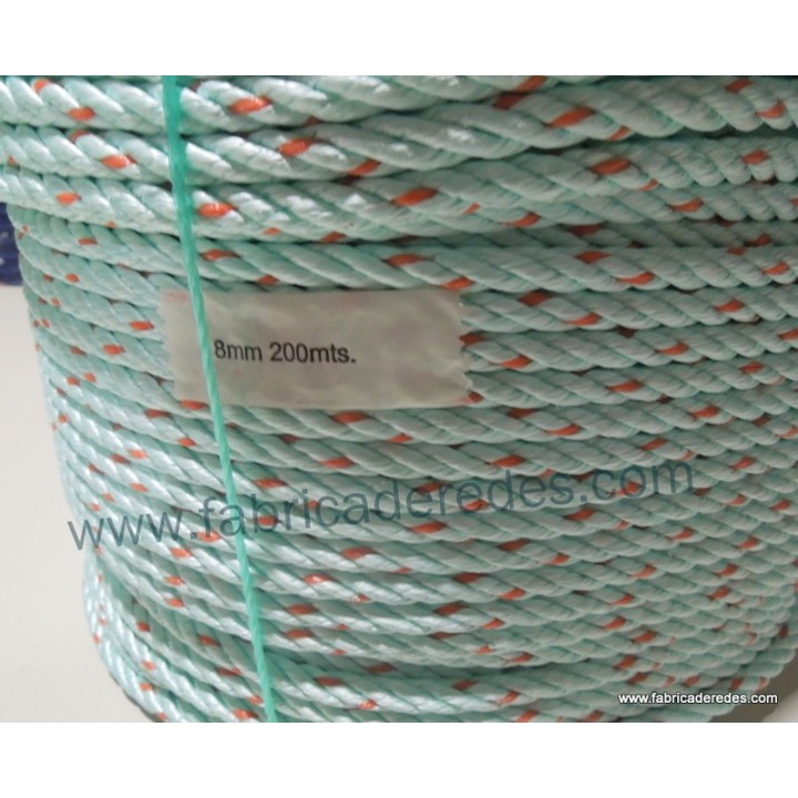 Cuerda polysteel 8mm x 200mts