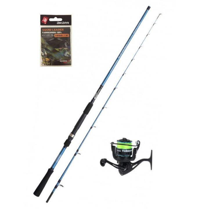 Pack Caña Cinetic sepia 1,80mts + Carrete yokozuna miata 2500 con trenzado