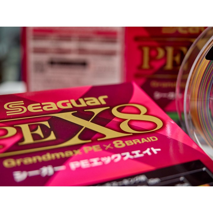 Línea trenzada Seaguar PE X8 300m – Alta resistencia y visibilidad