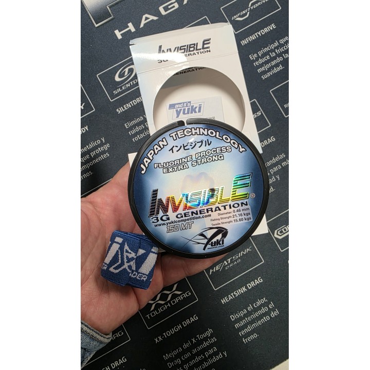 Yuki invisible leader 0.46mm x 150 metros