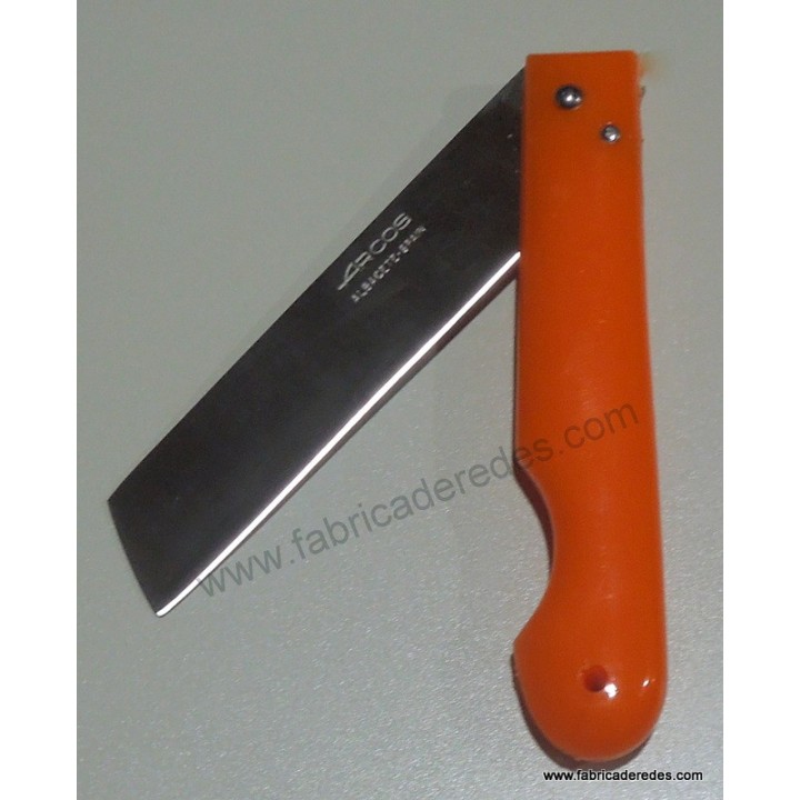 Navaja profesional 85mm punta cortada naranja