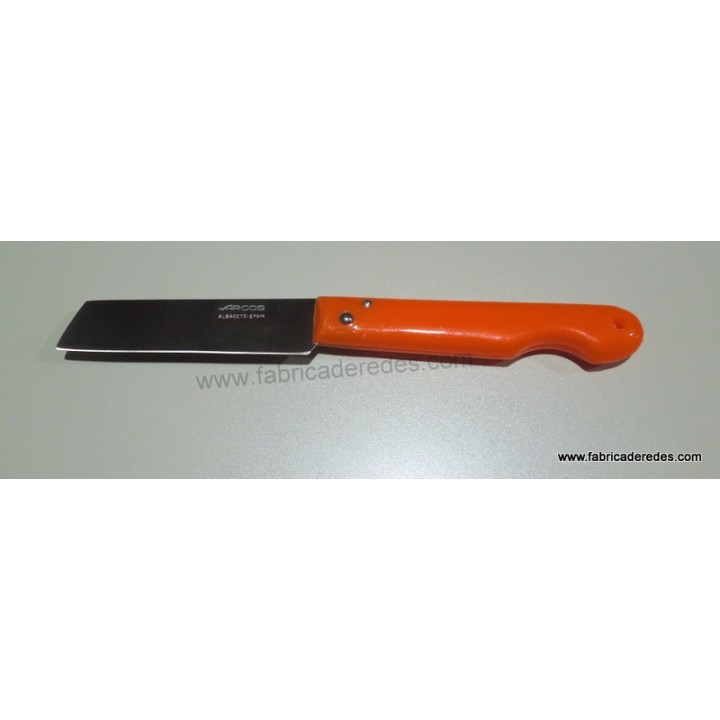 Navaja profesional 85mm punta cortada naranja
