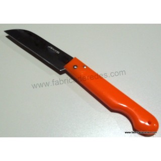 Navaja profesional 85mm punta pata de cabra Naranja