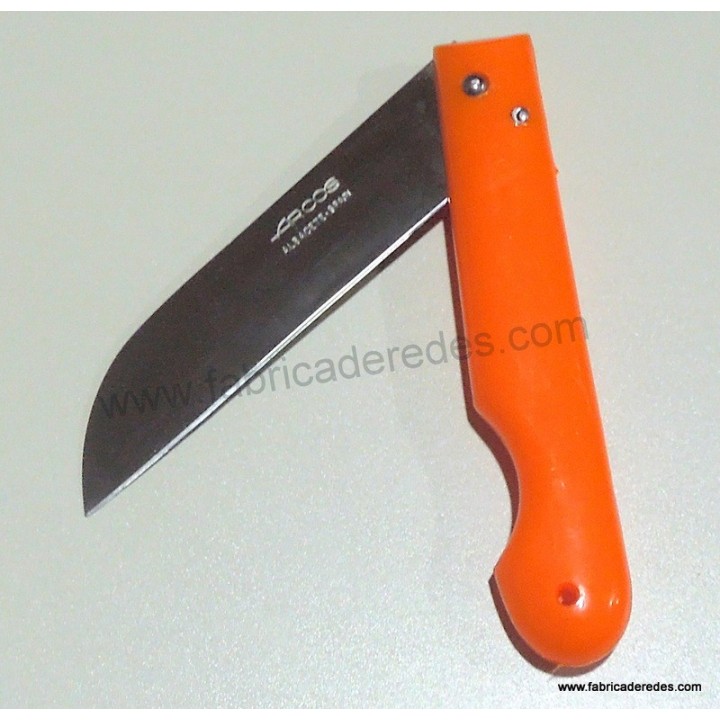 Navaja profesional 85mm punta pata de cabra Naranja