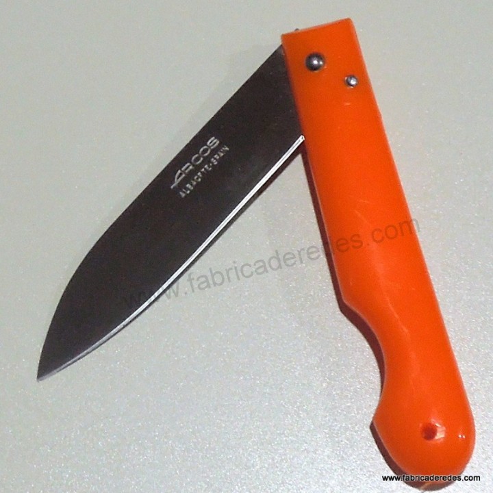 Navaja profesional 85mm punta de lanza Naranja