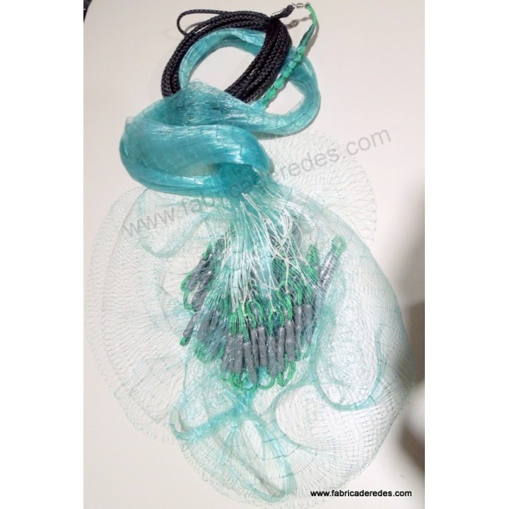 Atarraya Monofilamento 0.30mm x malla de 2,5cm