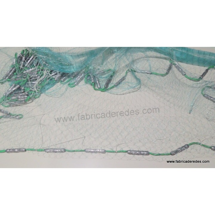 Atarraya Monofilamento 0.30mm x malla de 2,5cm
