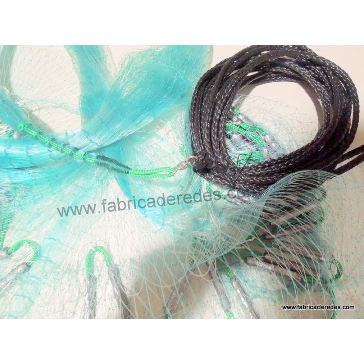 Atarraya Monofilamento 0.30mm x malla de 2,5cm