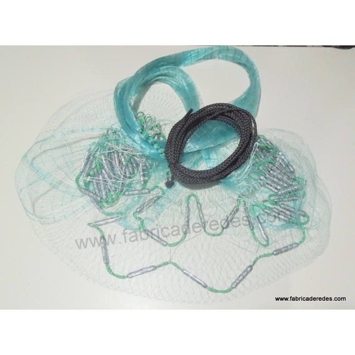 Atarraya Monofilamento 0.30mm x malla de 2,5cm