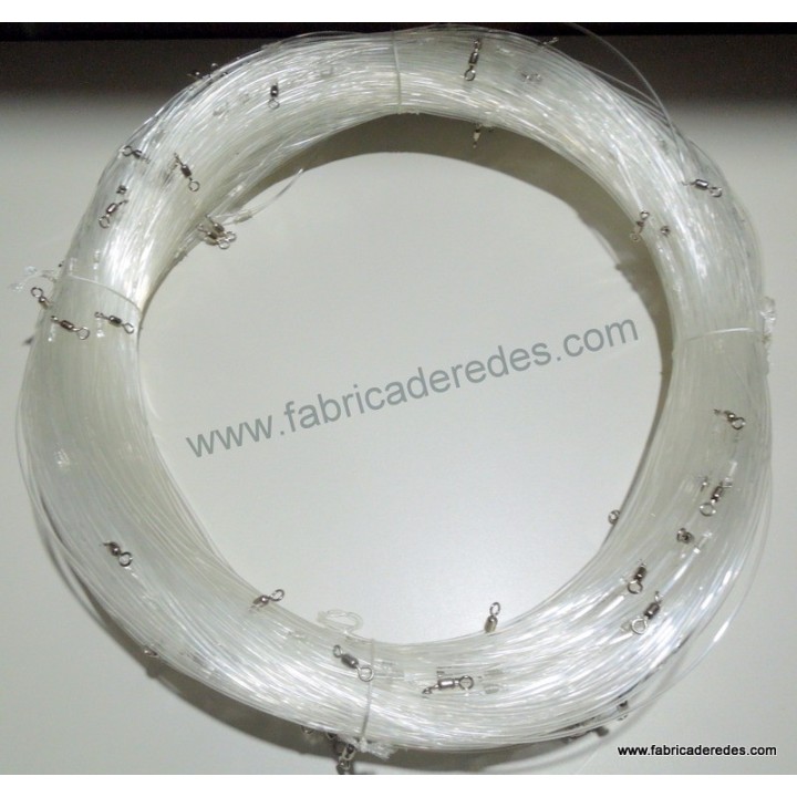 Palangre 200mm x 100 giratorios x 500mts