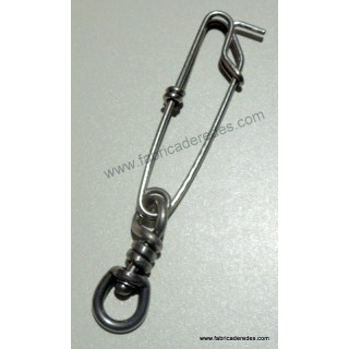 Mosqueton inox con giratorio 1.8x60+ S/S SBL