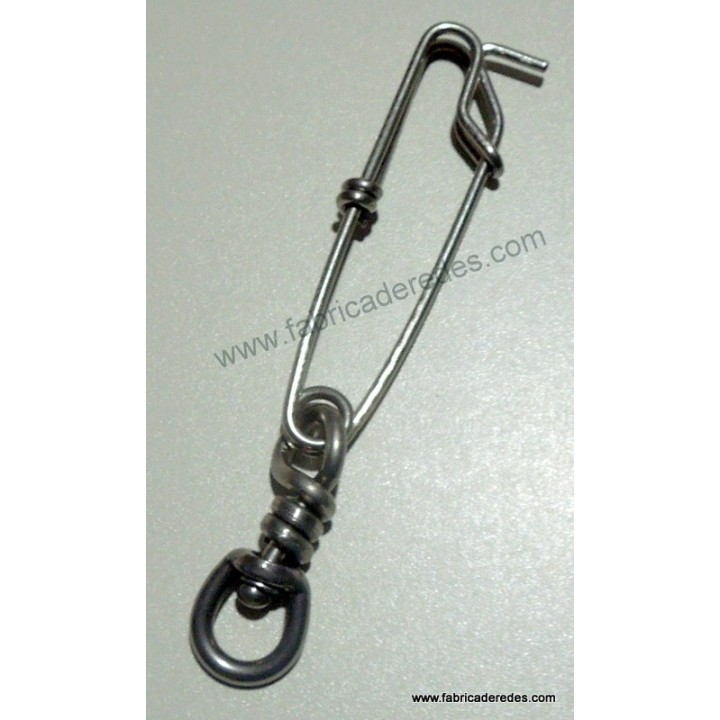 Mosqueton inox con giratorio 1.8x60+ S/S SBL