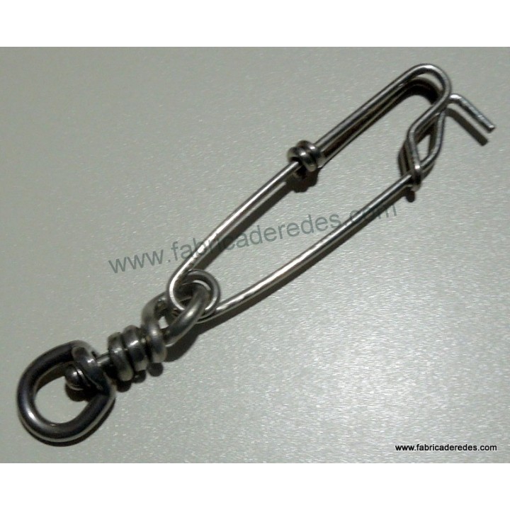 Mosqueton inox con giratorio 1.8x60+ S/S SBL