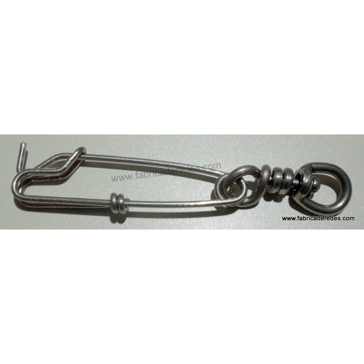 Mosqueton inox con giratorio 1.8x60+ S/S SBL