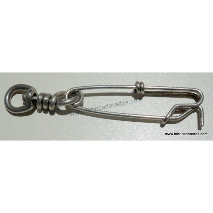 Mosqueton inox con giratorio 1.8x60+ S/S SBL