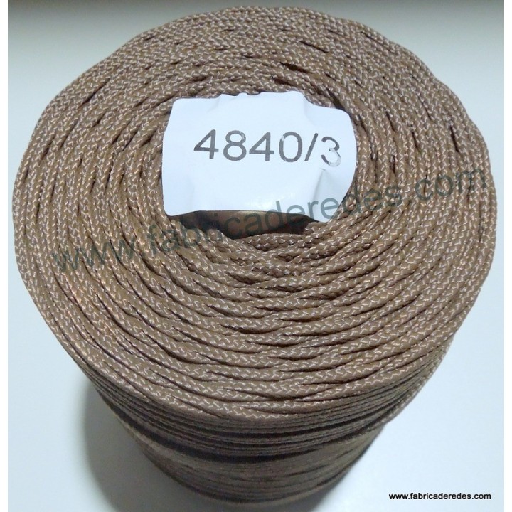 Nylon trenzado 4840/3 (Trencilla) Marrón