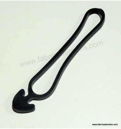 Elastic rubber anchor for fishing rods