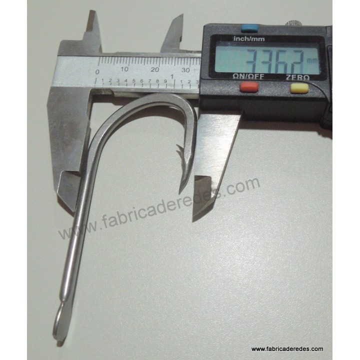 Anzuelo 9/0 paleta inox