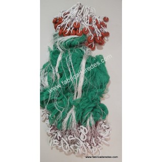 Trasmallo para la pesca del salmonete de 12 pasadas x 80 mallas