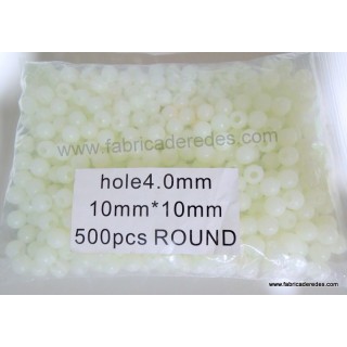 Perlita luminosa blanca 4.0mm x 10mm