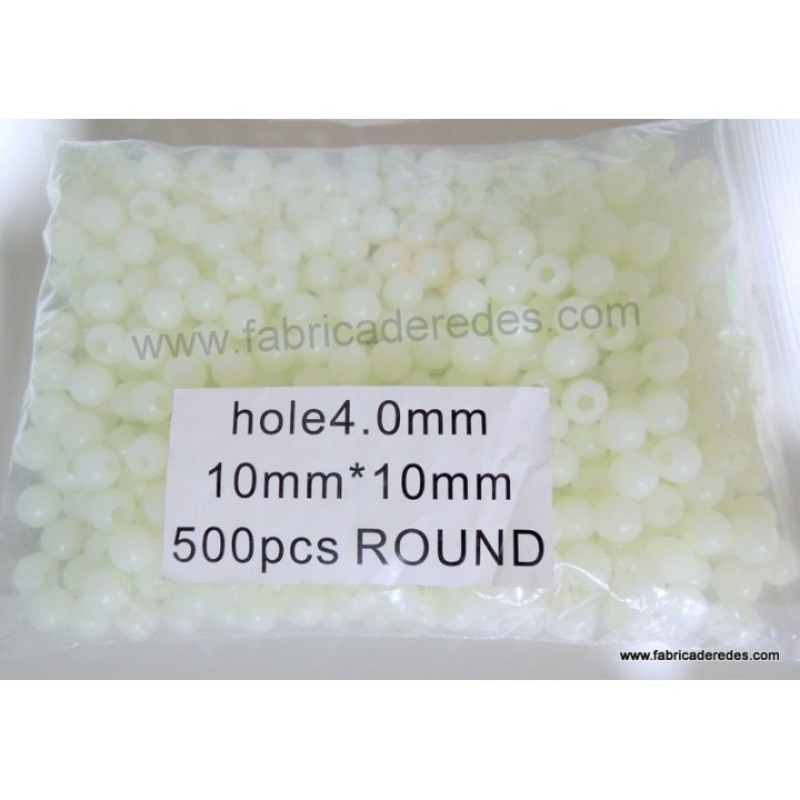 Perlita luminosa blanca 4.0mm x 10mm