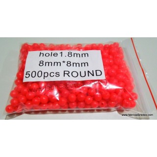 Perlita luminosa Roja 1.8mm x 8mm