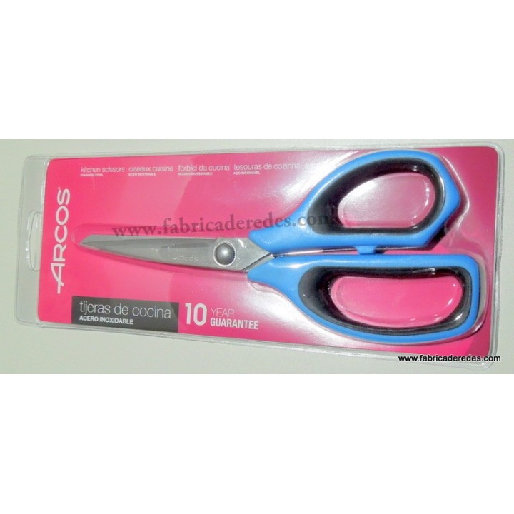 Tijera de cocina 215mm AZUL