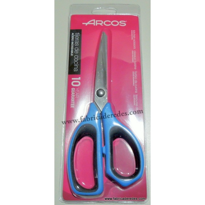 Tijera de cocina 215mm AZUL