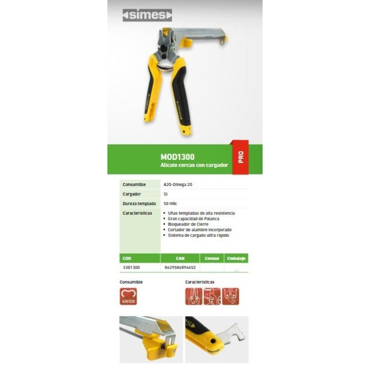 Grapadora cercados Mod 1300