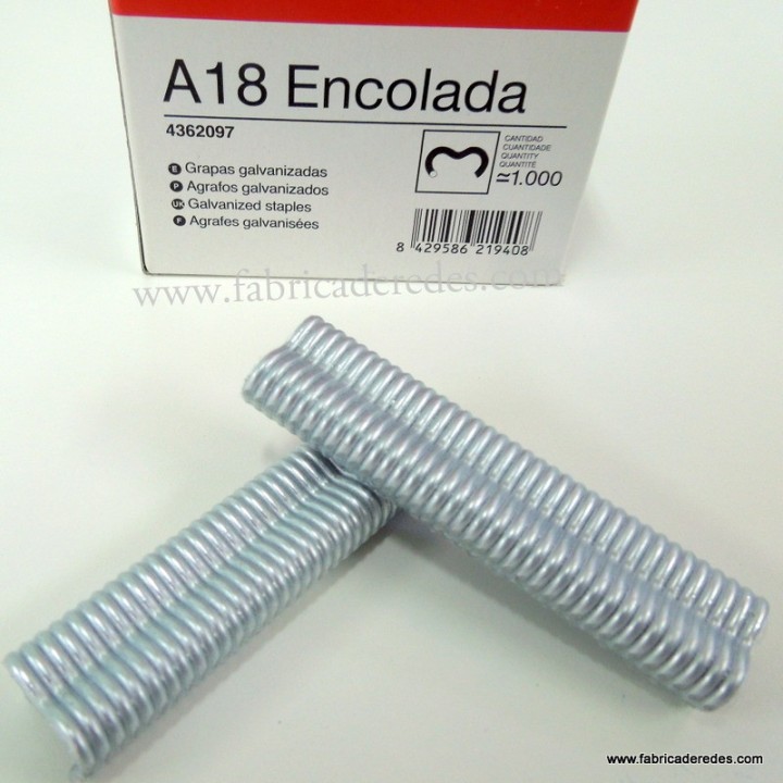 Agrafos galvanizados A18