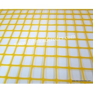 SQUARE PLASTIC MESH YELLOW 3CM X 3CM 450 GRS
