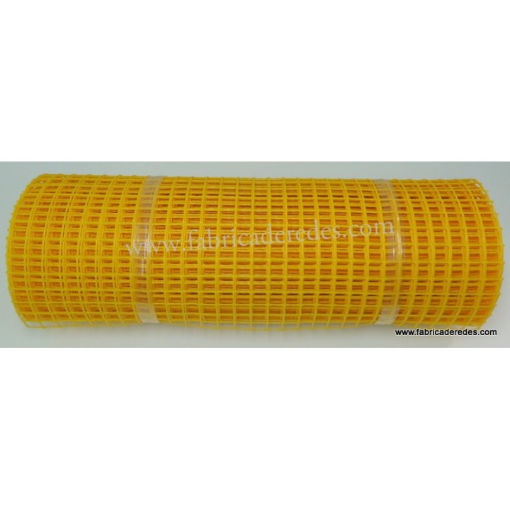 Maille en plastique carrée Jaune 3cm x 3cm 450 grs