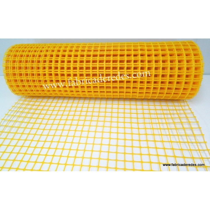 QUADRATISCHES KUNSTSTOFFNETZ GELB 3CM X 3CM 450GRS
