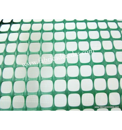 Malla Plástica cuadrada Verde 1,6cm x 1,6cm 610 grs