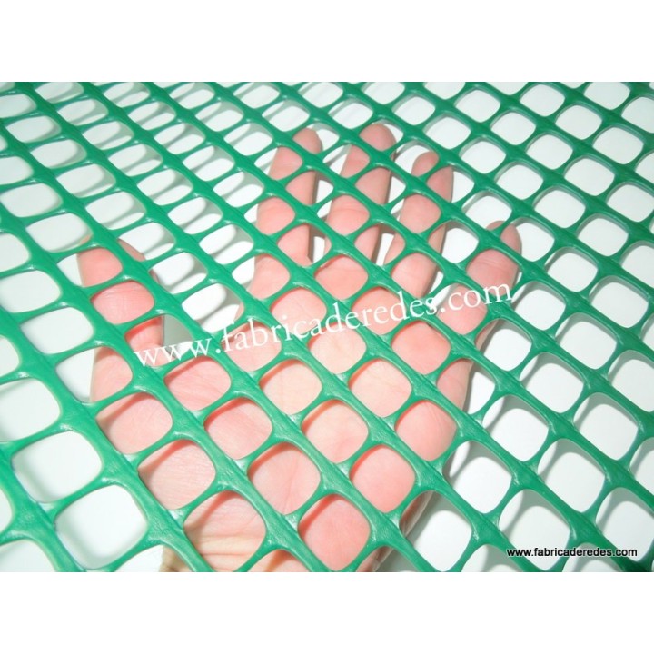 MALHA PLÁSTICA QUADRADA VERDE 1,6cm x 1,6cm 610 grs