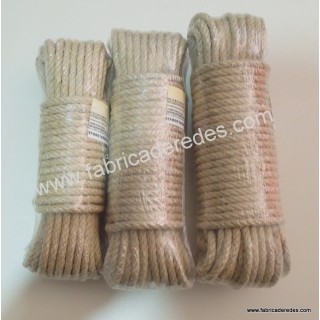 Corde de chanvre de 6 mm en écheveaux de 15 à 40 mètres