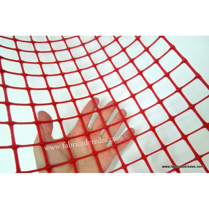 SQUARE PLASTIC MESH RED 3CM X 3CM 500 grs