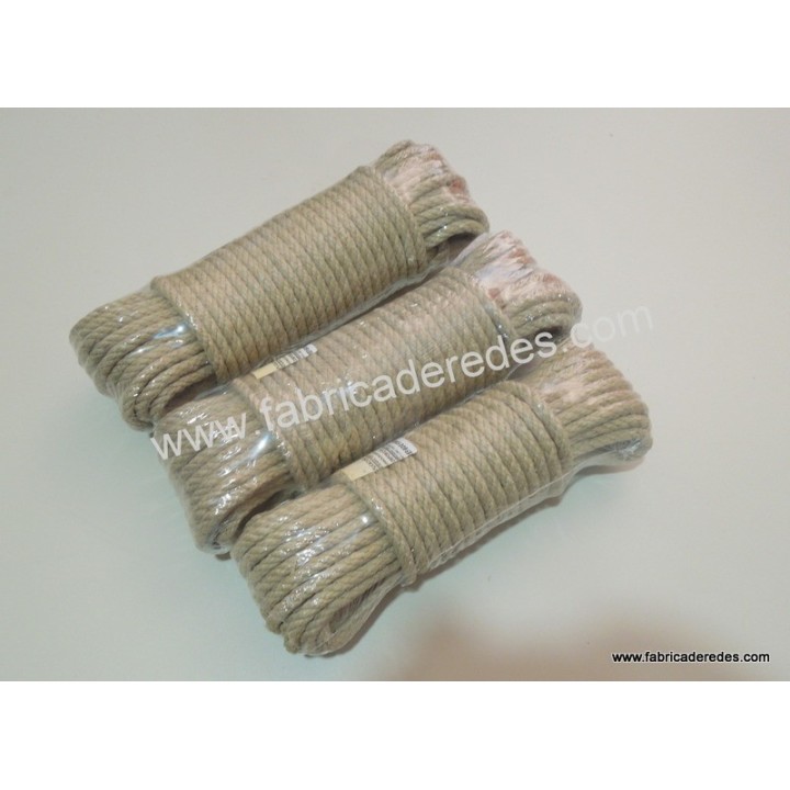 Corda di canapa da 6 mm in matasse da 15 a 40 metri