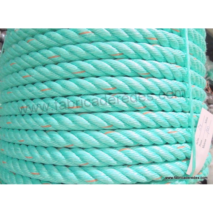 CORDA POLYSTEEL 24mm x 100 mts carregando