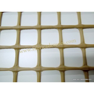 Malla plástica cuadrada Marron 3CM X 3CM 750gramos