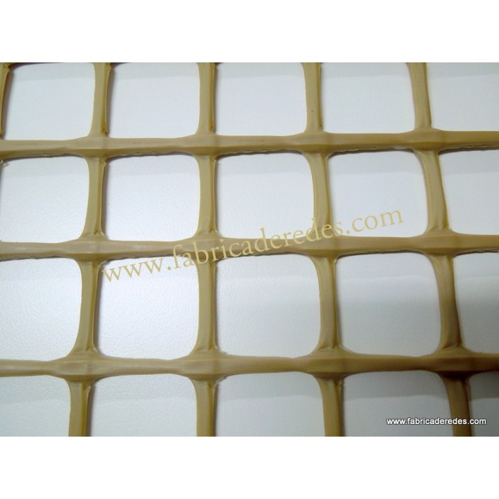Malla plástica cuadrada Marron 3CM X 3CM 750gramos