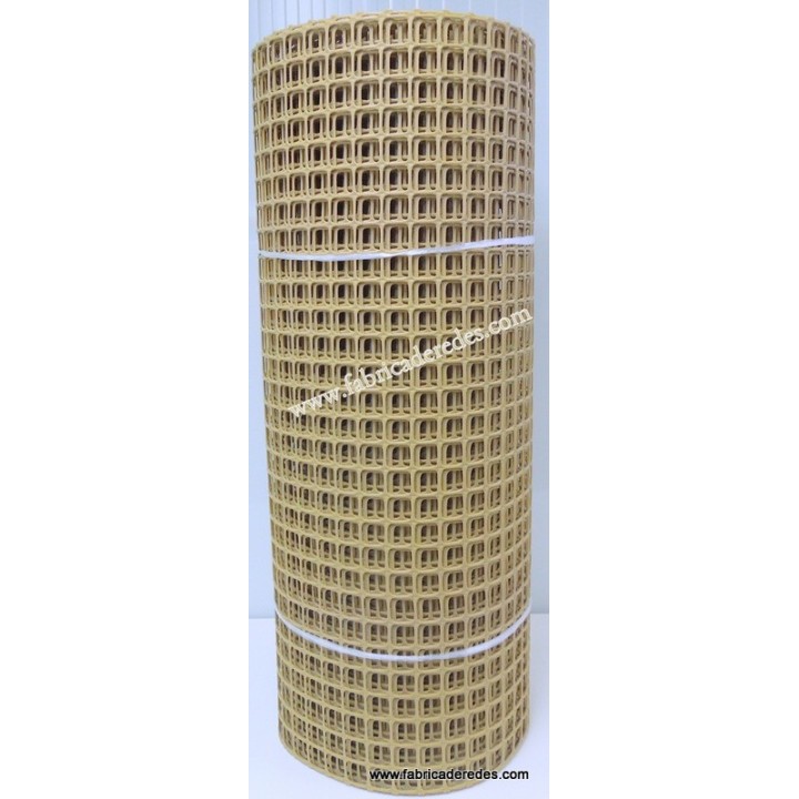 Malla plástica cuadrada Marron 3CM X 3CM 750gramos