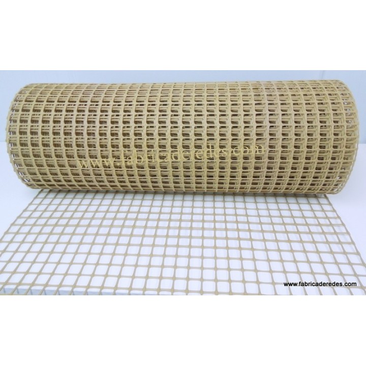Malla plástica cuadrada Marron 3CM X 3CM 750gramos