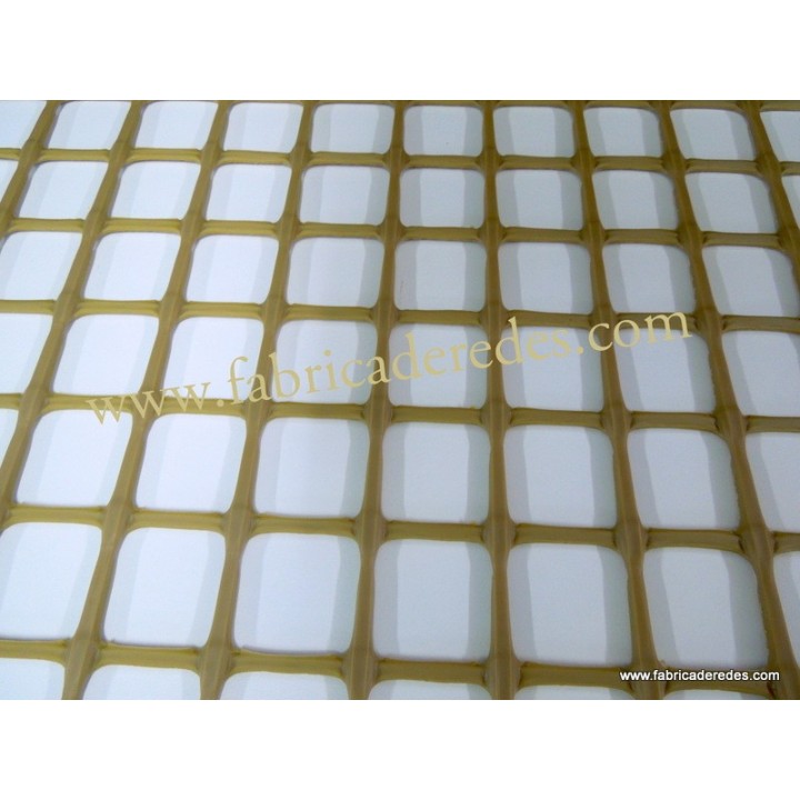 Malla plástica cuadrada Marron 3CM X 3CM 750gramos