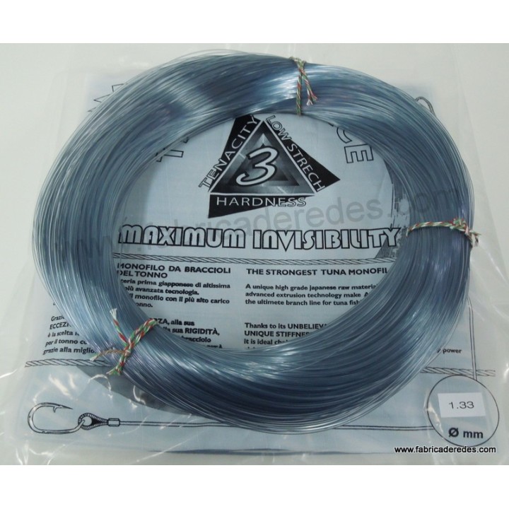 Triple forza 133mm x 1000 metros Monofilamento asso