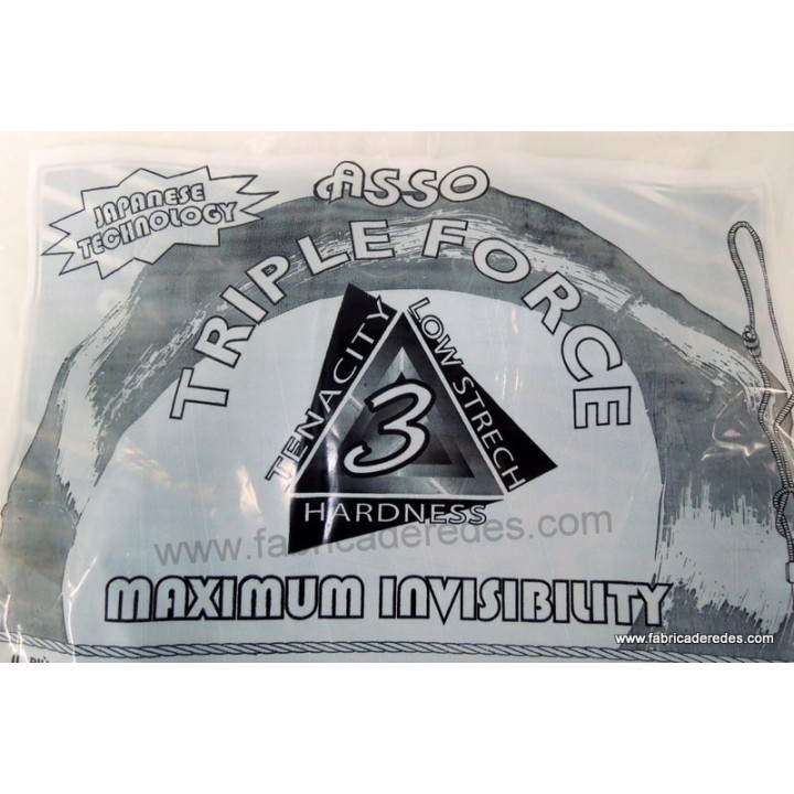 Triple forza 133mm x 1000 metros Monofilamento asso
