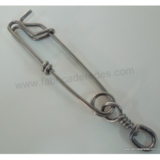 Mosqueton inox con giratorio 3.5x125 + S/S SBL