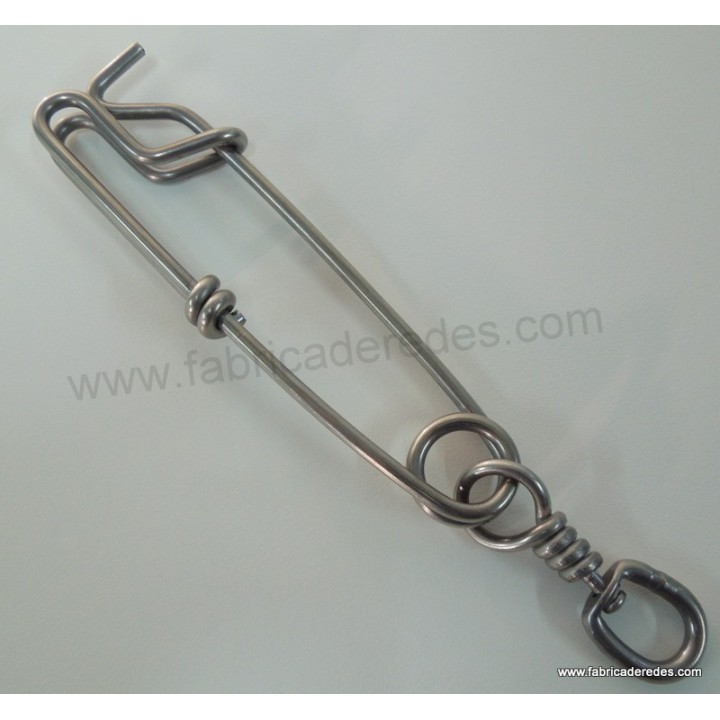 Mosqueton inox con giratorio 3.5x125 + S/S SBL