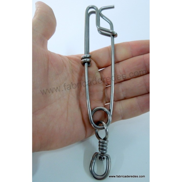 Mosqueton inox con giratorio 3.5x125 + S/S SBL